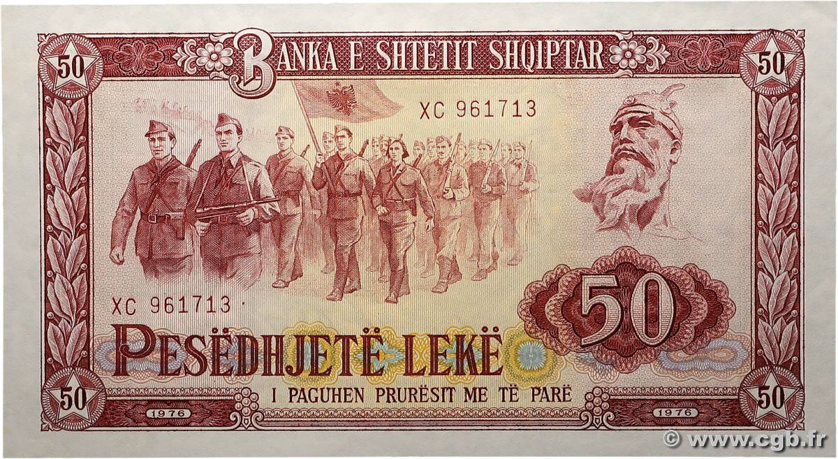 50 Leke ALBANIE  1976 P.45a  pr.NEUF