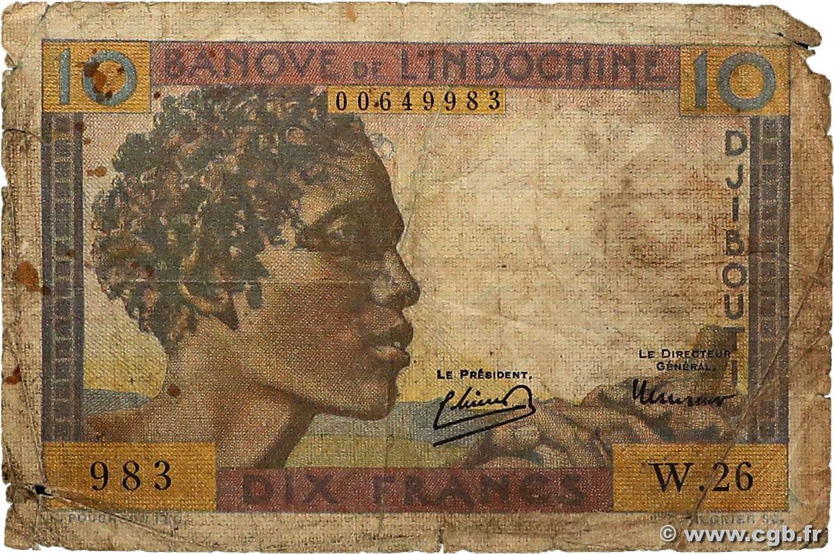 10 Francs DJIBOUTI  1946 P.19 G