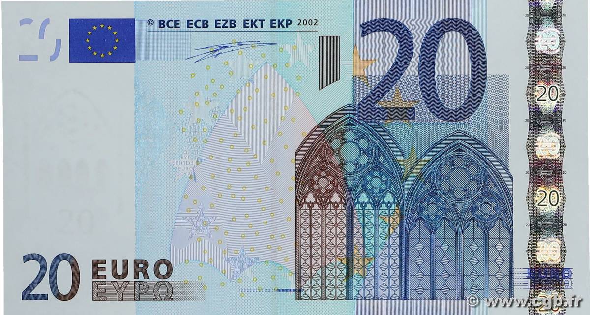 20 Euro EUROPA  2002 P.03u UNC-