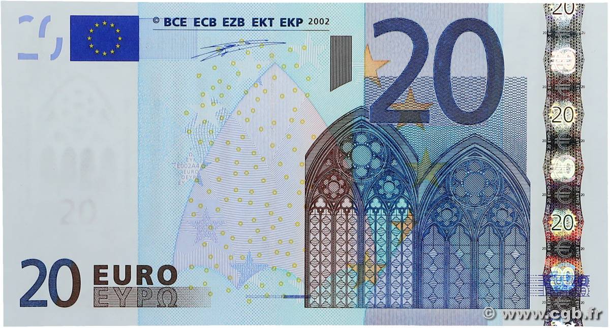 20 Euro EUROPE  2002 P.03u NEUF