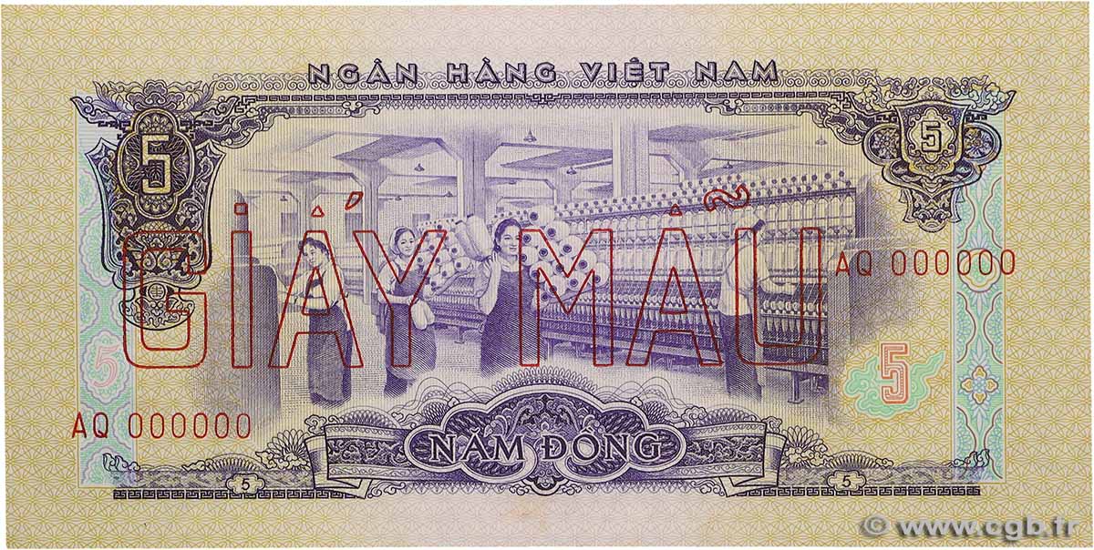 5 Dong Spécimen SÜDVIETNAM  1966 P.42s fST+