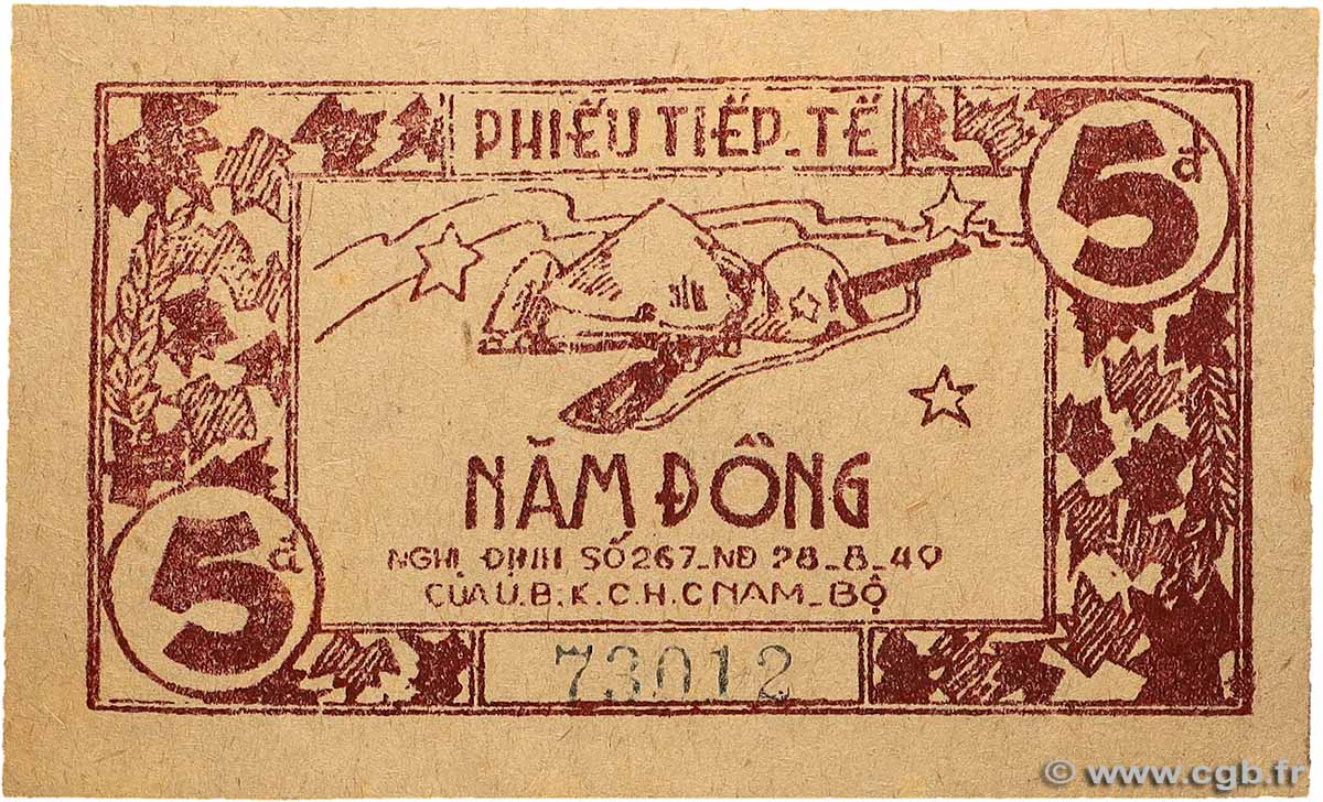 5 Dong VIETNAM  1950 P.- fST