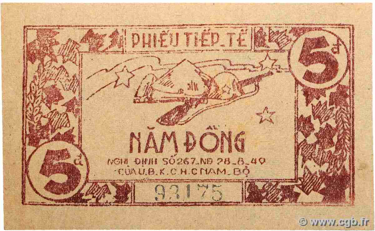 5 Dong VIETNAM  1950 P.- fST