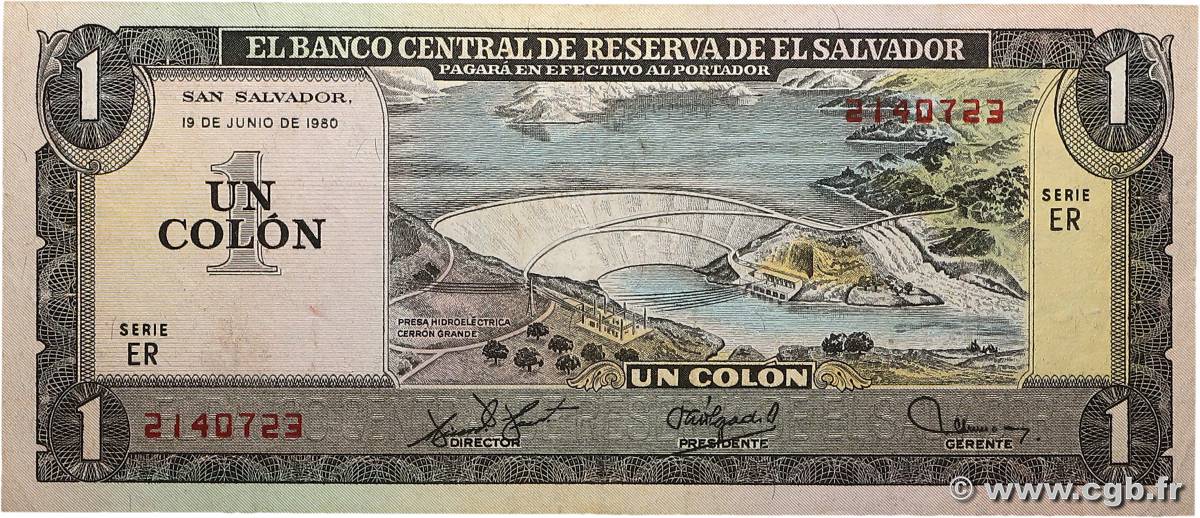 1 Colon SALVADOR  1980 P.125b TTB