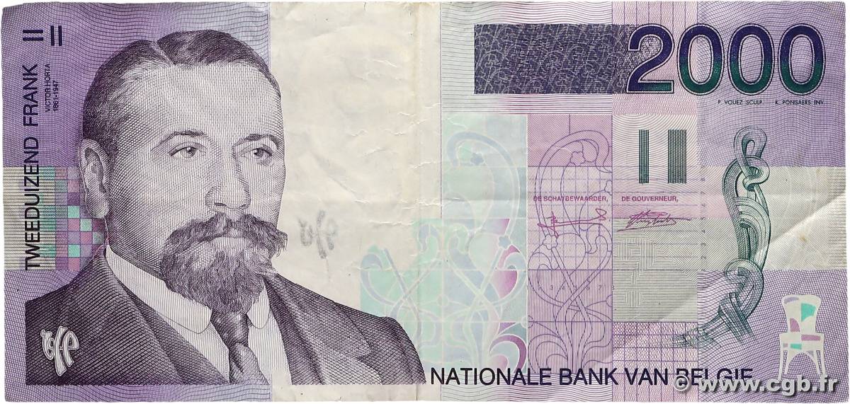 2000 Francs BELGIQUE  1994 P.151 pr.TTB
