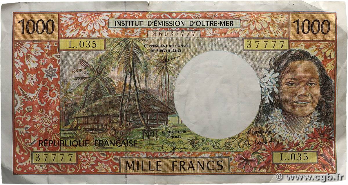 1000 Francs POLYNÉSIE, TERRITOIRES D OUTRE MER  2002 P.02h TB+