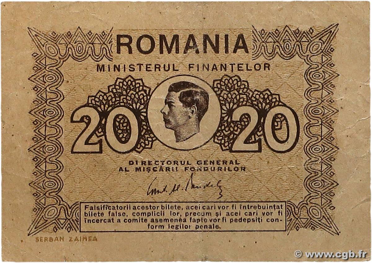 20 Lei ROMANIA  1945 P.076 F