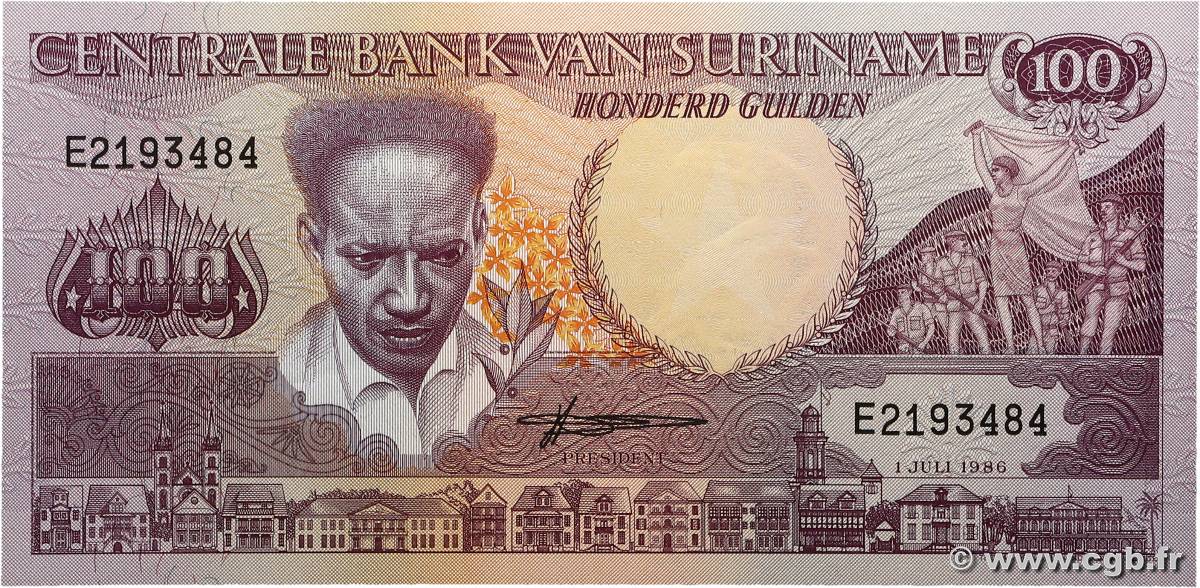 100 Gulden SURINAM  1986 P.133a pr.NEUF