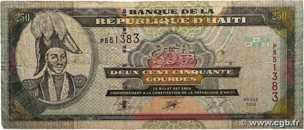 250 Gourdes HAITI  2003 P.269b G
