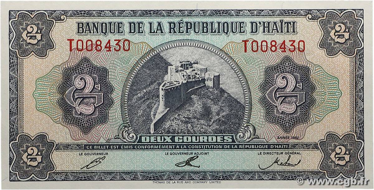 2 Gourdes HAÏTI  1992 P.260a UNC-