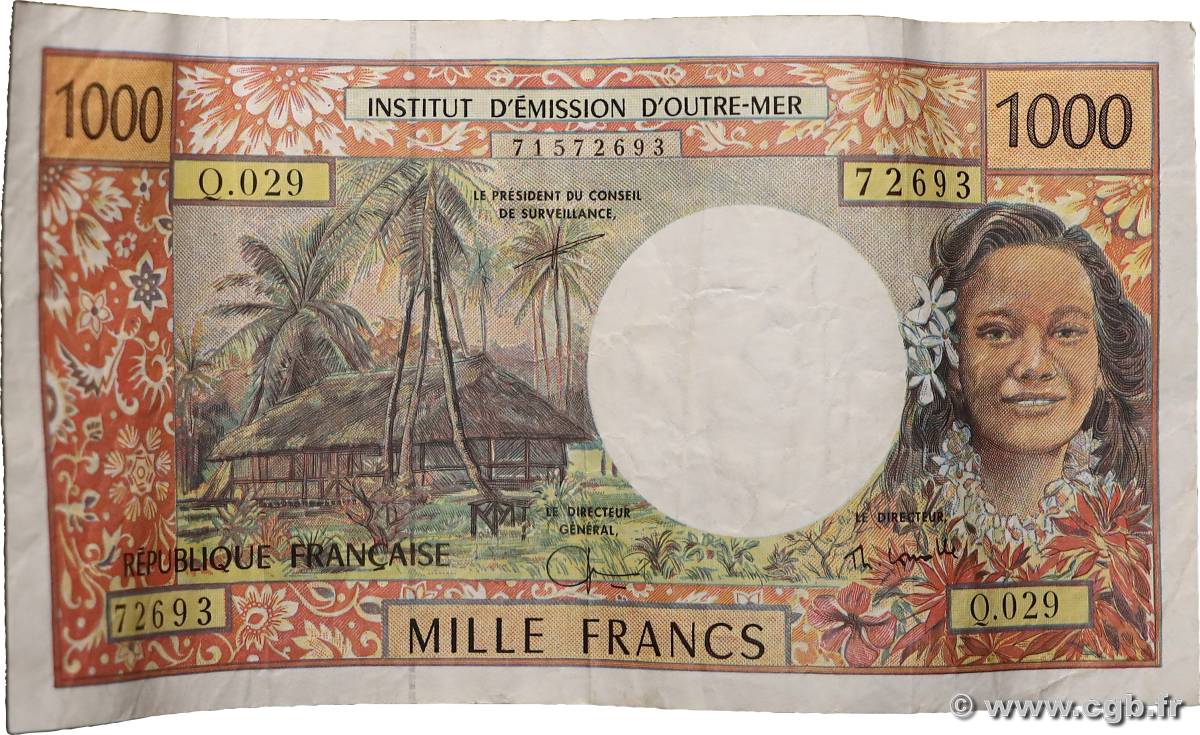 1000 Francs POLYNÉSIE, TERRITOIRES D OUTRE MER  2002 P.02h TB