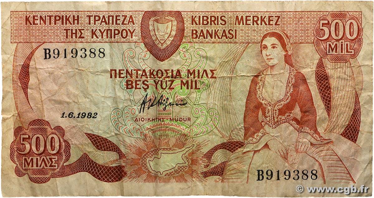 500 Mils CYPRUS  1982 P.45a F-