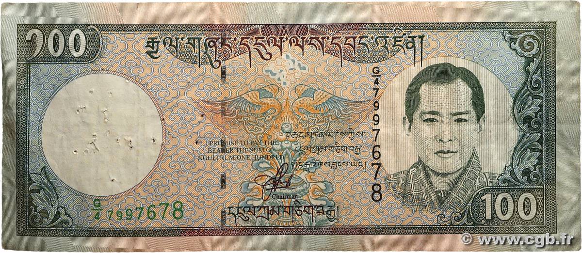 100 Ngultrum BHOUTAN  2000 P.25 TTB