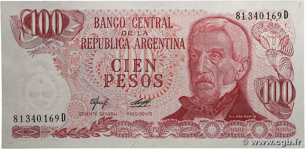 100 Pesos ARGENTINE  1976 P.302a NEUF