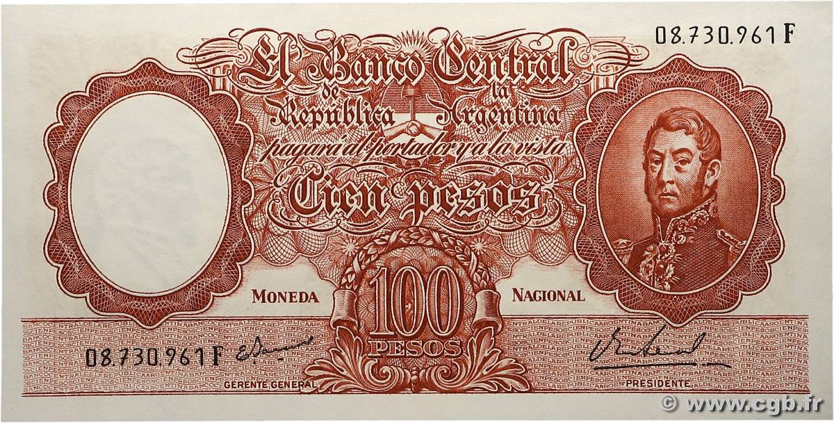 100 Pesos ARGENTINE  1967 P.277 NEUF