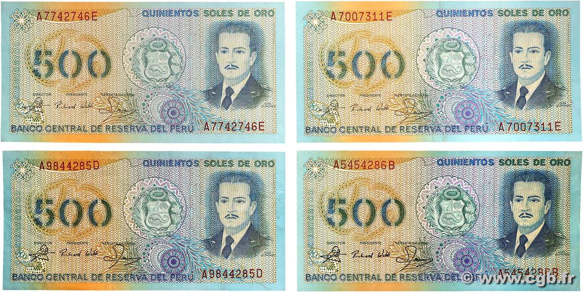 500 Soles de Oro Lot PÉROU  1982 P.125A SUP
