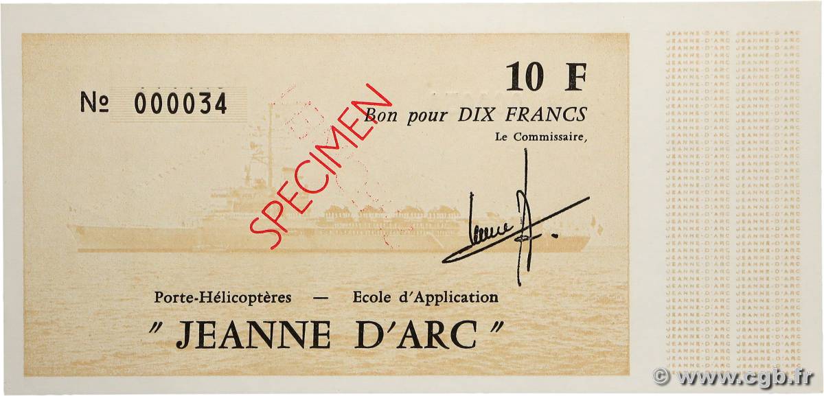 10 Francs Spécimen FRANCE régionalisme et divers  1979 K.300f pr.NEUF