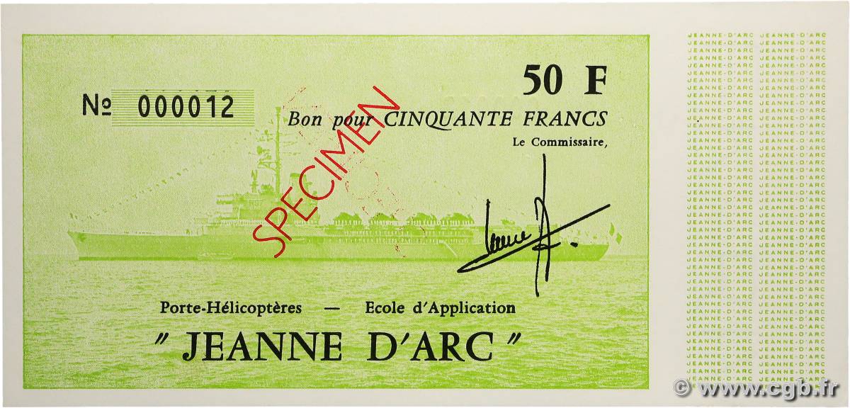 50 Francs Spécimen FRANCE régionalisme et divers  1979 K.301f NEUF