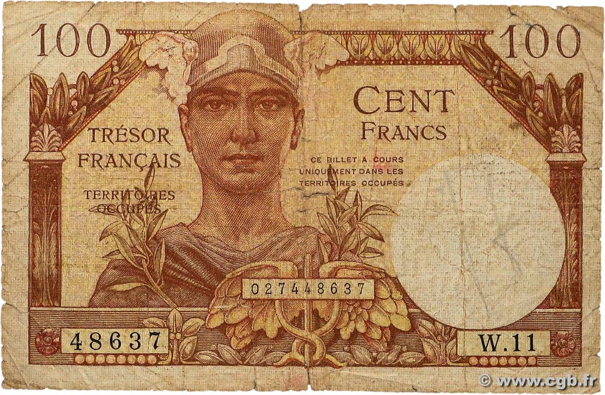 100 Francs TRÉSOR FRANÇAIS FRANCE  1947 VF.32.05 B