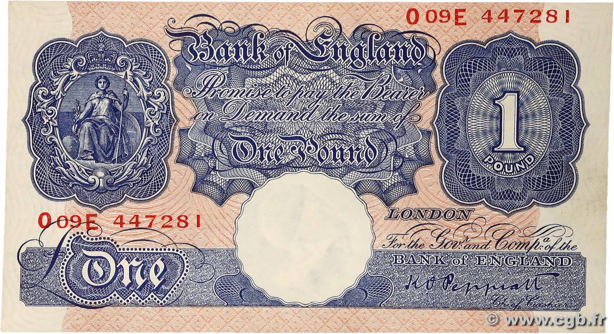 1 Pound ANGLETERRE  1940 P.367a SPL
