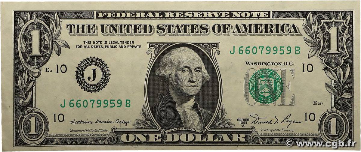 1 Dollar ÉTATS-UNIS D AMÉRIQUE Kansas City  1981 P.468b SUP