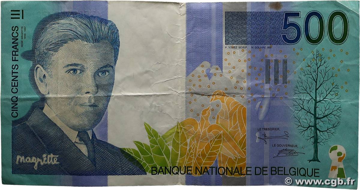 500 Francs BELGIQUE  1998 P.149 TTB