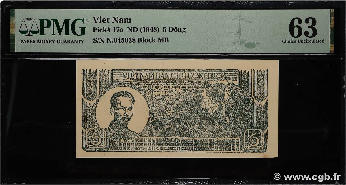 5 Dong VIET NAM   1948 P.017a pr.NEUF