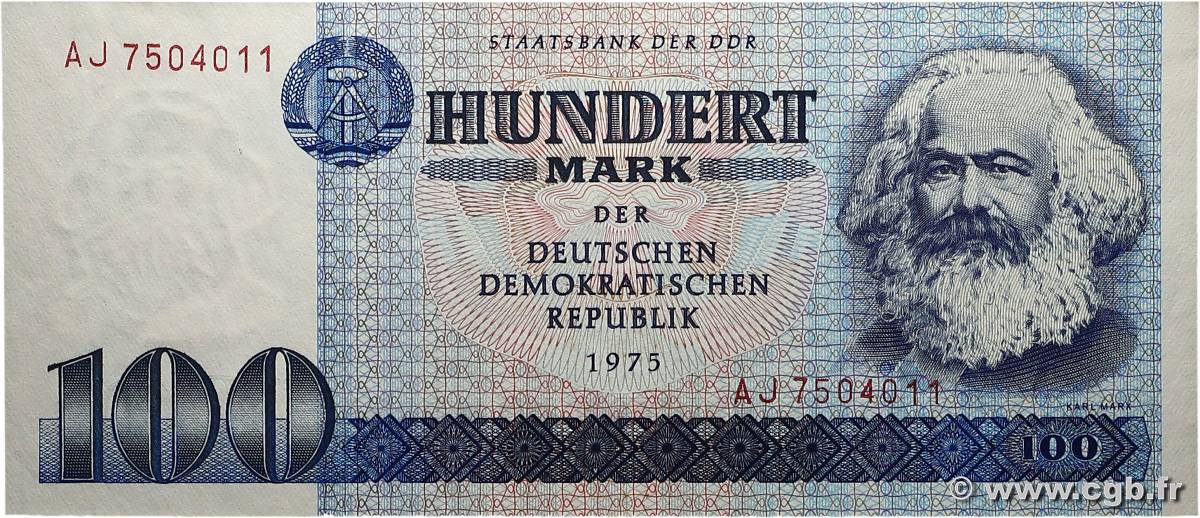 100 Mark ALLEMAGNE RÉPUBLIQUE DÉMOCRATIQUE  1975 P.31b NEUF