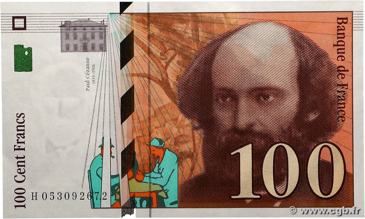 100 Francs CÉZANNE FRANCE  1998 F.74.02 pr.NEUF