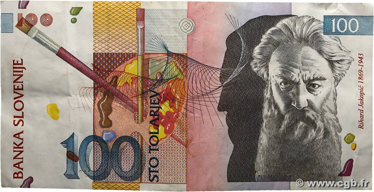 100 Tolarjev SLOVÉNIE  1992 P.14a TTB+