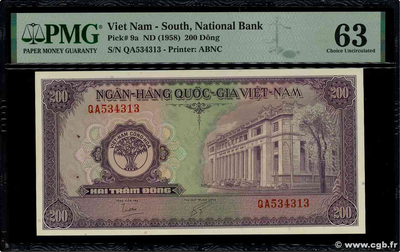 200 Dong VIET NAM SUD  1958 P.09a pr.NEUF