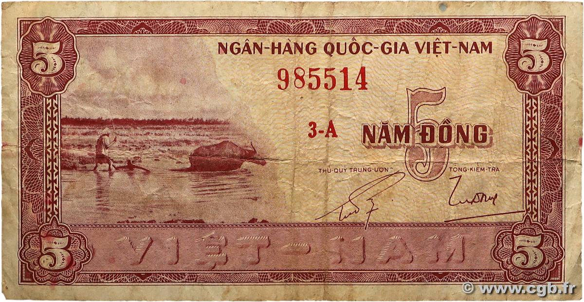 5 Dong VIET NAM SUD  1955 P.13a TB+