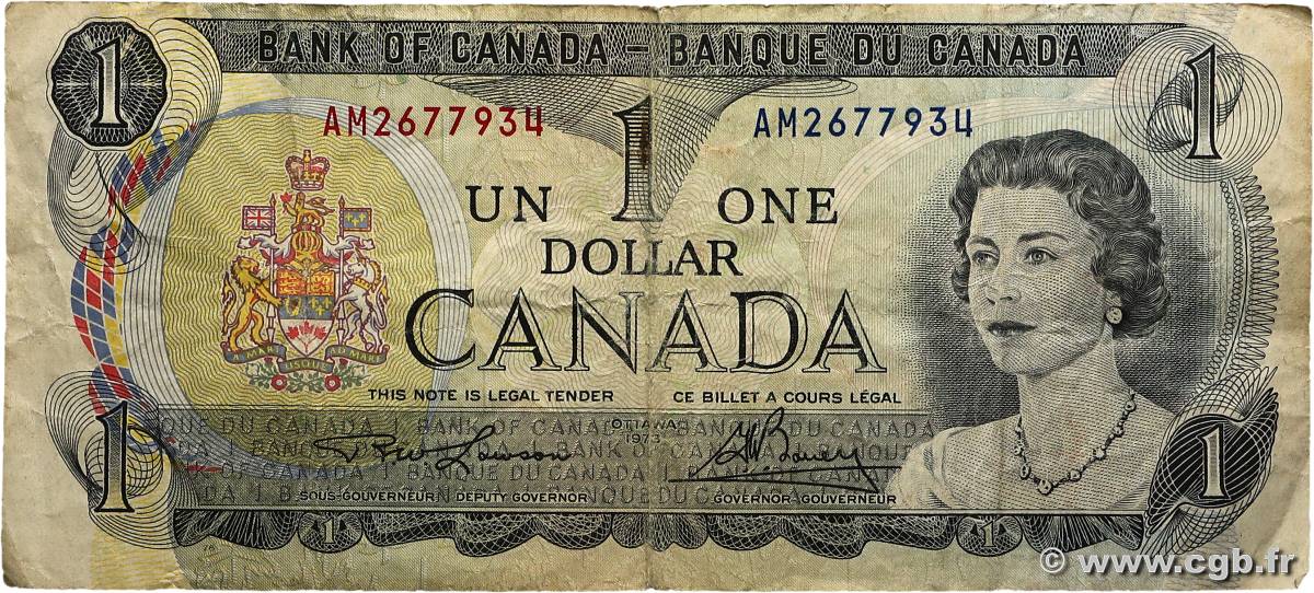 1 Dollar CANADA  1973 P.085a TB