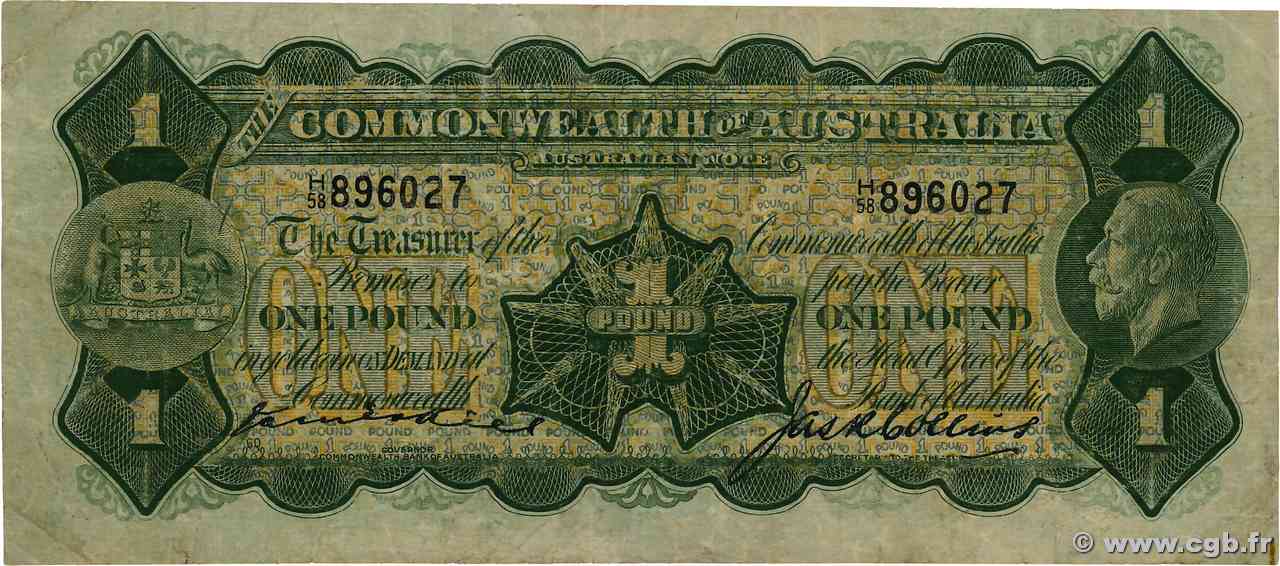1 Pound AUSTRALIE  1926 P.16a TB