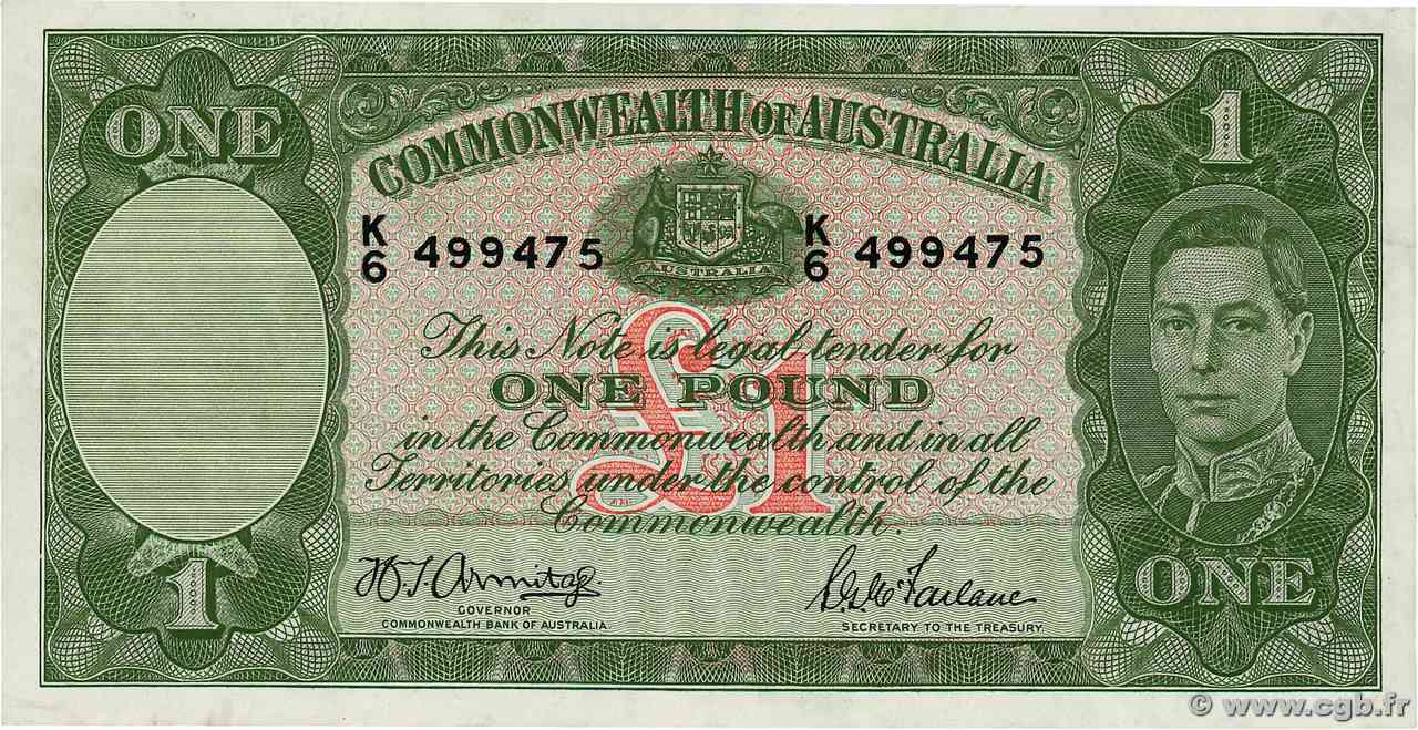 1 Pound AUSTRALIE  1942 P.26b SPL