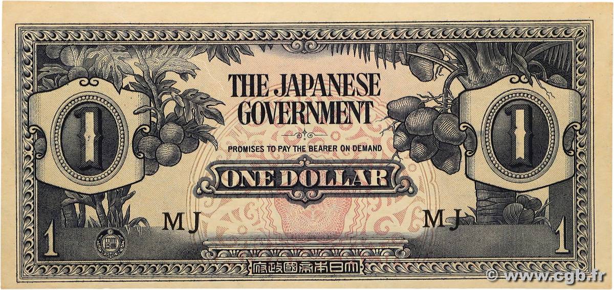 1 Dollar MALAYA  1942 P.M05b FDC
