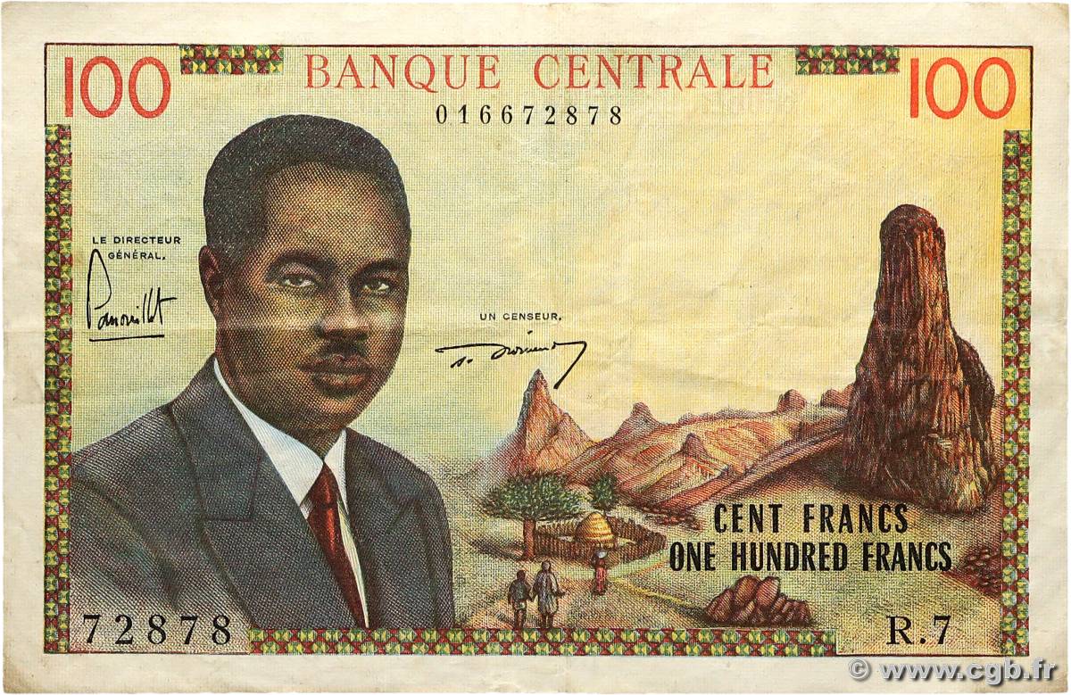 100 Francs type 1962 CAMERUN  1962 A.148a BB