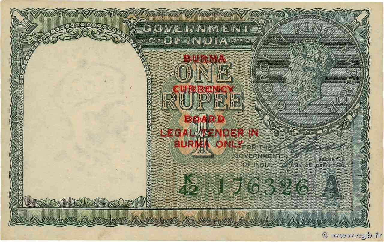 1 Rupee BURMA (VOIR MYANMAR)  1965 P.30 FDC