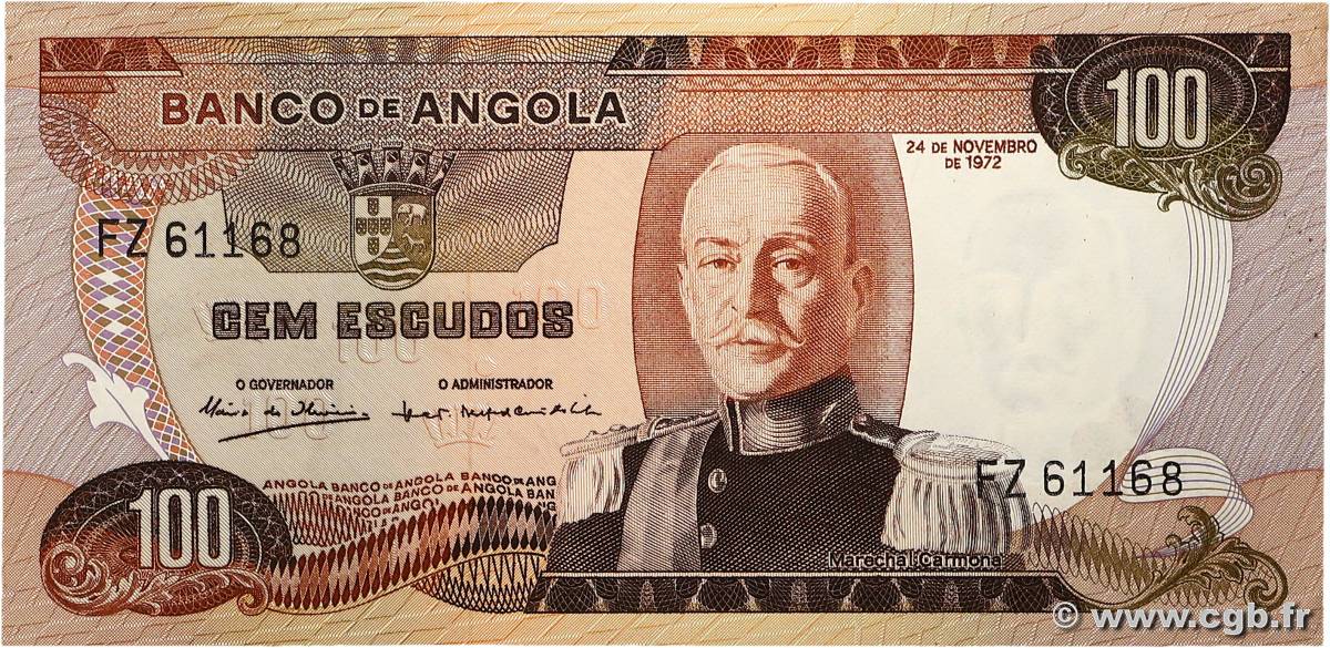 100 Escudos ANGOLA  1972 P.101 SPL+