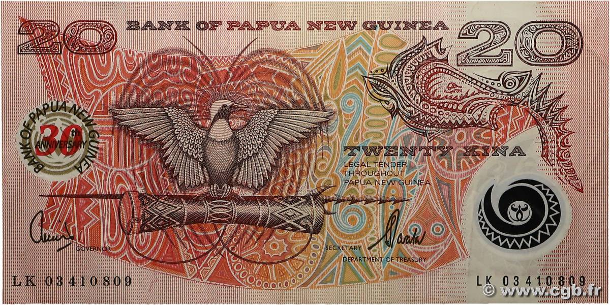 20 Kina Commémoratif PAPOUASIE NOUVELLE GUINÉE  2004 P.27 TTB