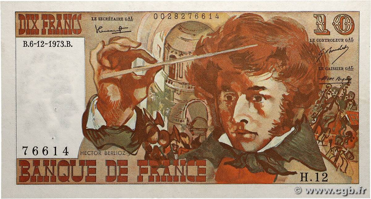 10 Francs BERLIOZ FRANCE  1973 F.63.02 SPL