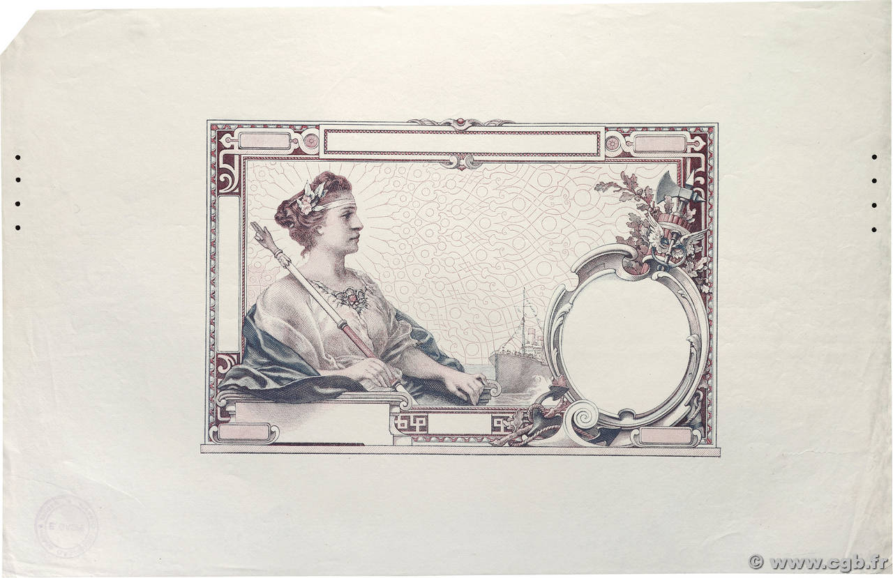 100 Francs Épreuve FRENCH ANTILLES  1927 P.- ST