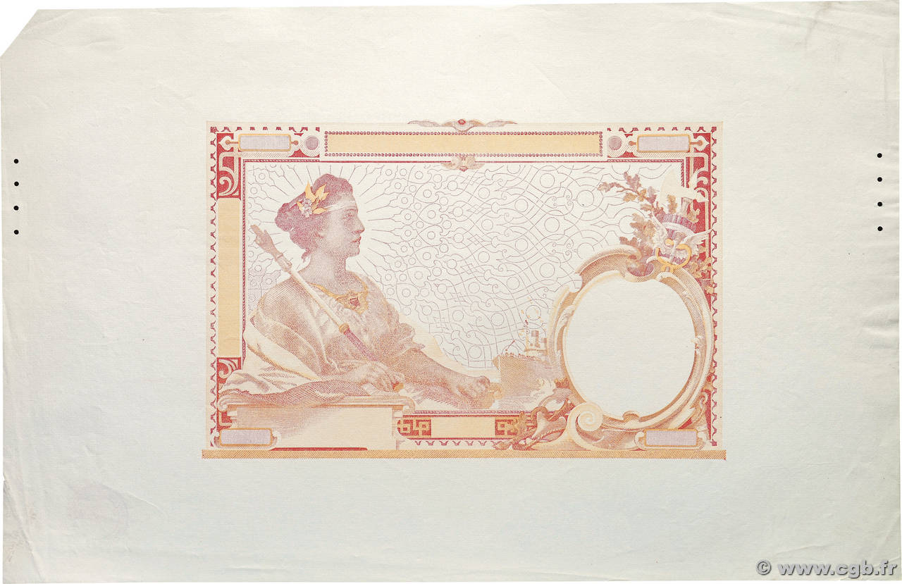 100 Francs Épreuve FRENCH ANTILLES  1927 P.- ST