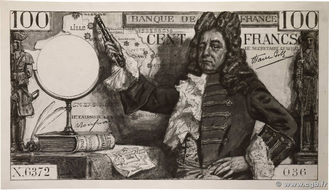 100 Francs VAUBAN Photo FRANCE  1939 F.- SPL