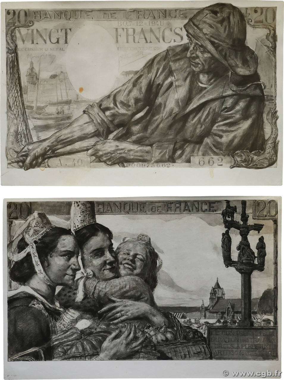 20 Francs PÊCHEUR Photo FRANCE  1941 F.13.00p SPL