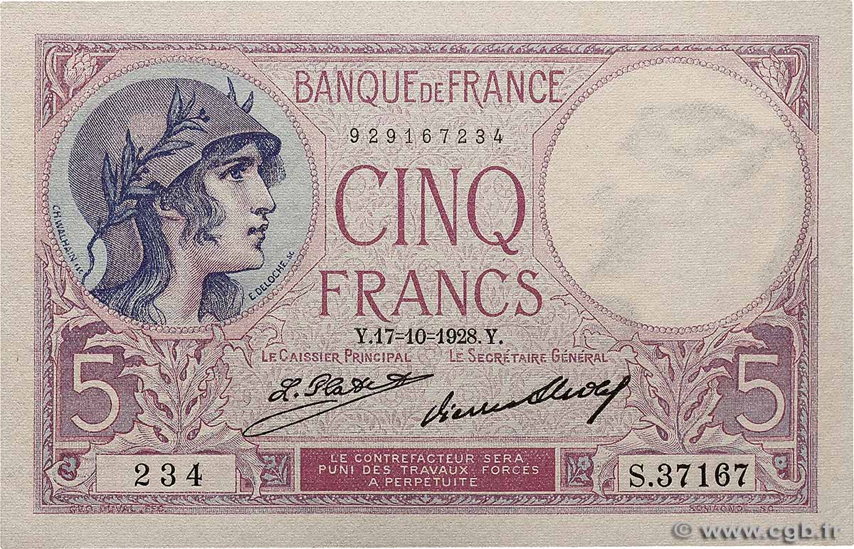 5 Francs FEMME CASQUÉE FRANCIA  1928 F.03.12 FDC