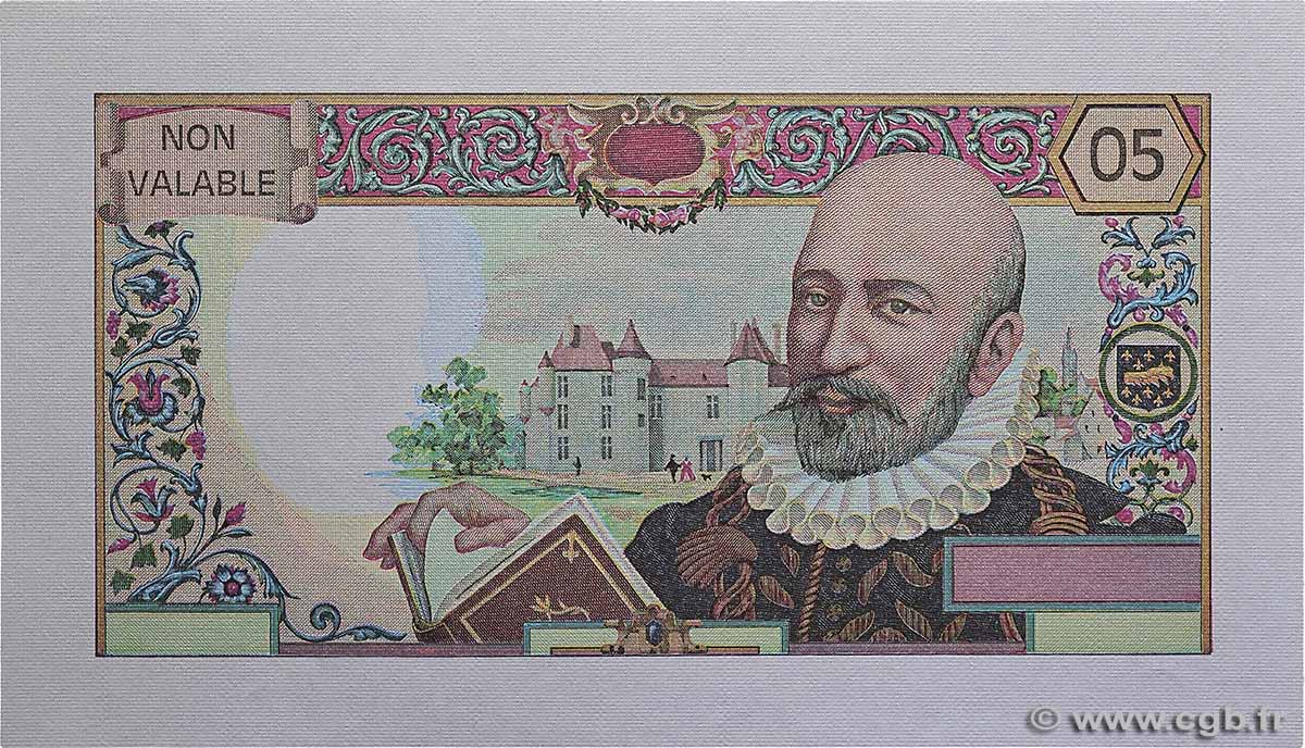 50 (05) Francs MONTAIGNE Épreuve FRANCIA  1978 EC.1987.01a FDC