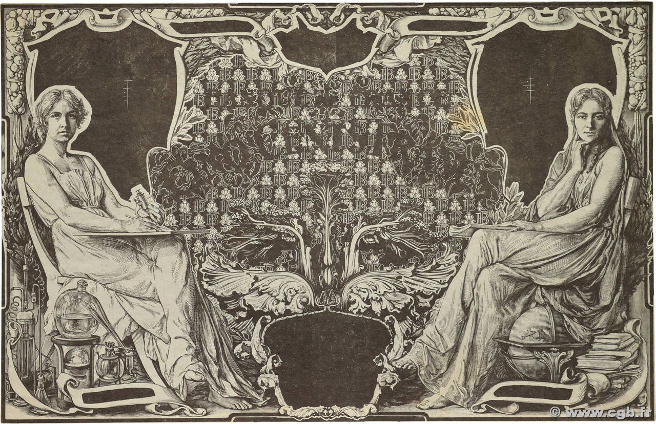 500 Francs SCIENCE ET PHILOSOPHIE type 1931 Non émis FRANCE  1940 NE.1931 SPL