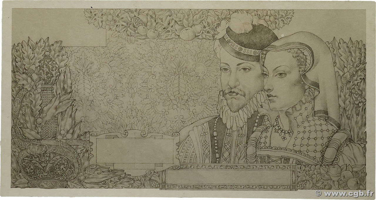 100 ? HENRI II DIANE DE POITIERS Photo FRANCE  1954 NE.1954.02 SPL