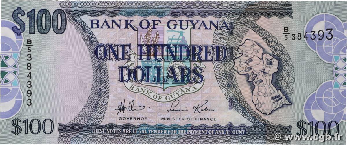 100 Dollars GUYANA  2005 P.36a UNC